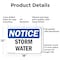 Signmission Storm Water, 18 in W x Rectangle, Aluminum OS-2PACK-NS-A-1218-L-18500 - alternate 6